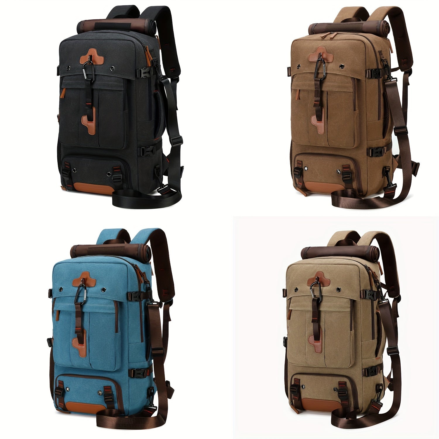 Travel Backpack for Women Men Carry On Backpack fits 18” Laptop Waterproof Convertible Backpack with Shoe Compartment