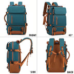 Travel Backpack for Women Men Carry On Backpack fits 16” Laptop Waterproof Convertible Backpack with Shoe Compartment (Grey)