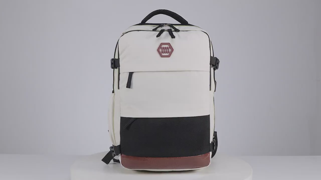 Laptop Backpack, 17.6-inch Laptop Compartment, Essential University Backpack, Travel Backpack, Airline Approved Business Travel Carry On Work Bag With Shoe Compartment