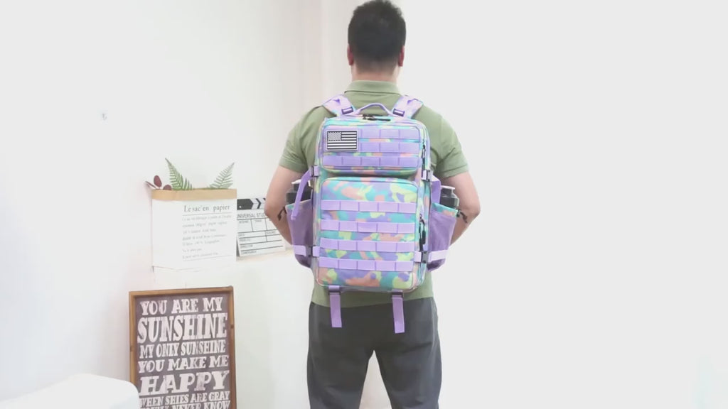 Military 45L Tactical Assault Backpack 3 day assault pack with Molle Waterproof backpack Army Green